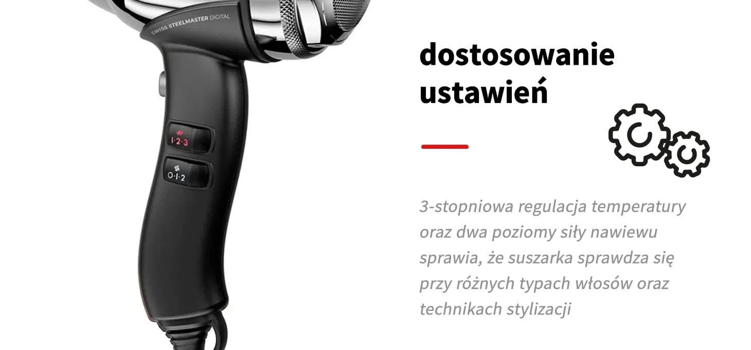 Activeshop Valera Plaukų džiovintuvas Swiss Metal Master Chrome aprašymas - Prekės nuotrauka