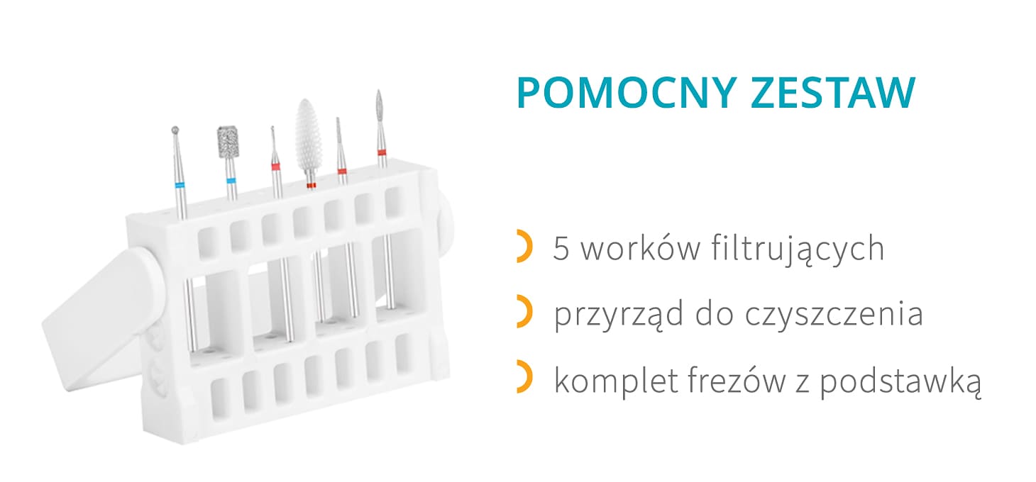 Activeshop RINKINYS: Nagų frea manikiūrui ir pedikiūrui Saeyang Marathon Cyclone Vac + Kosmetologinis vežimėlis Pro 969 aprašymas - Prekės nuotrauka