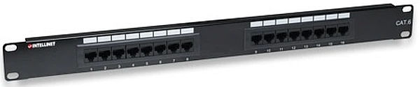 Intellinet 519526 Patch panel UTP Cat6 1U 16 prievadų