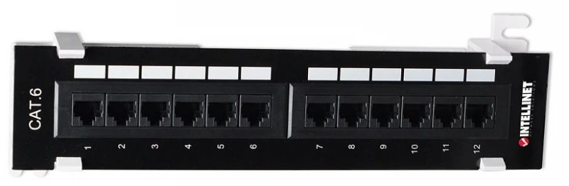 Intellinet 560269 Patch Panel naścienny Cat6 UTP 12x RJ45