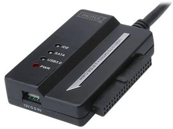 Assmann Electronic DIGITUS USB3.0 adapterio laidas prie SATA ir IDE, įskaitant maitinimo šaltinį 2,5" + 3,5" HDD + SSD