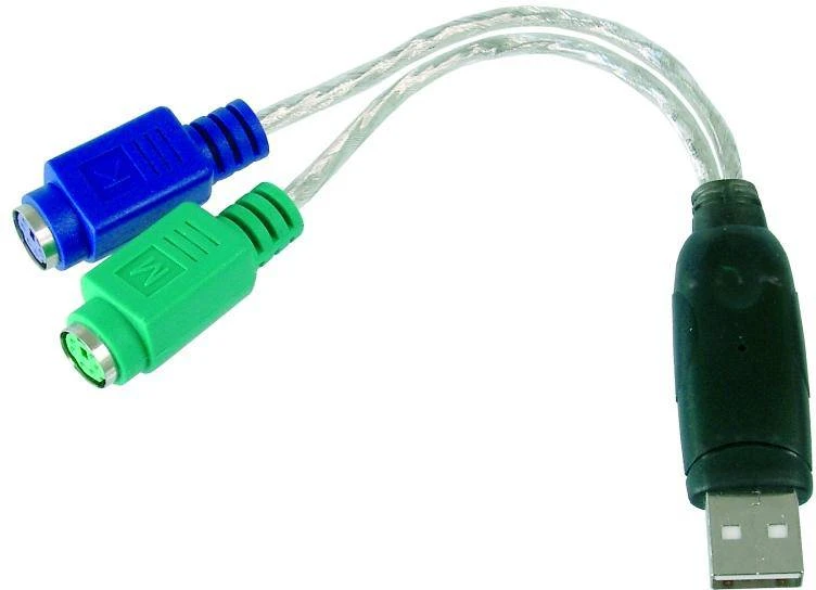Assmann Electronic DIGITUS USB į PS2 adapteris USB A/M prie 2x Mini-DIN 6/F