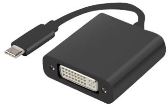 USB-C į DVI adapteris, juodas