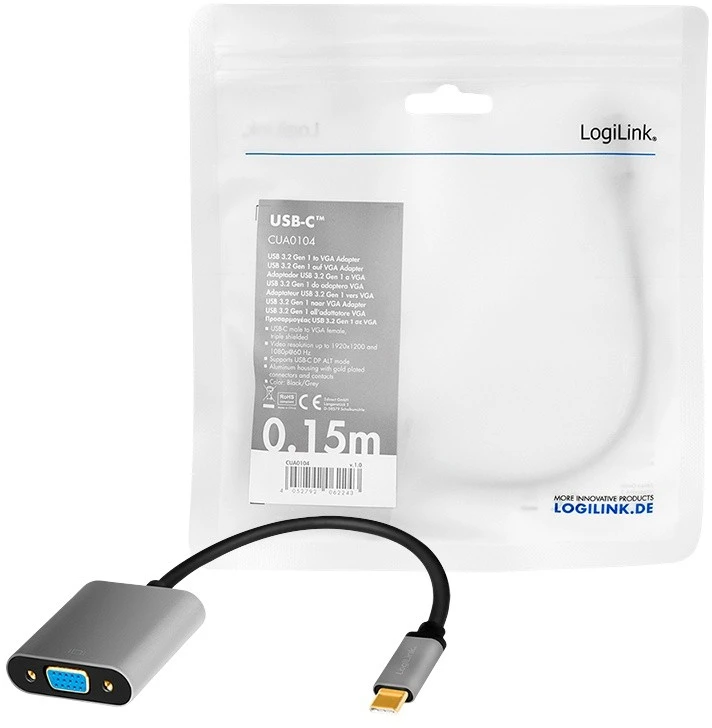 LogiLink USB-C į VGA adapteris