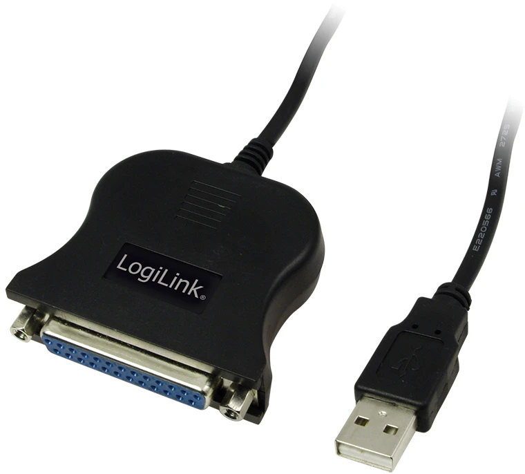 LogiLink Prisijungti | USB 2.0 adapteris prie Paralel (LPT) DB25 , 1,8m | USB-A į LPT USB A kištukas | DB25