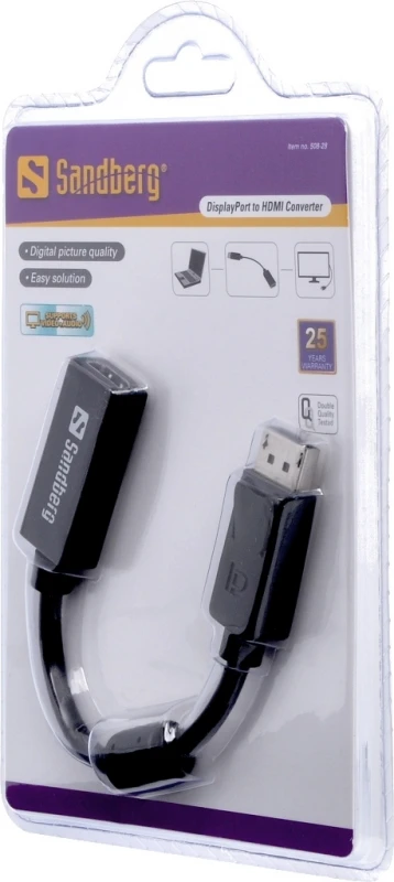 Sandberg adapteris DisplayPort>HDMI