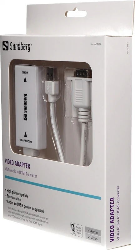 Sandberg VGA+garso į HDMI keitiklis