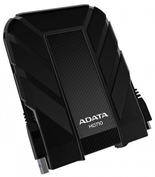 Kietasis diskas ADATA HD710P | 2000 GB | 2,5 colio | USB 3.1 (atgalinis suderinamas su USB 2.0) | Juodas | HD710 Pro atsparumo dulkėms ir vandeniui įvertinimai taikomi tik tada, kai USB prievado dangtelis yra tvirtai uždarytas.Plastikas / Apsauginis silikonas