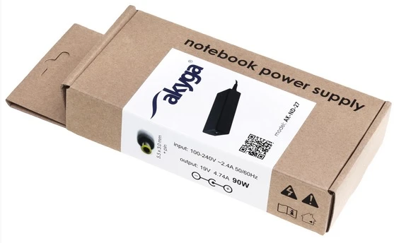Nešiojamojo kompiuterio pakrovėjas Akyga AK-ND-27 (19V / 4.74A 90W 5.5 x 3.0mm + pin) SAMSUNG 1.2m