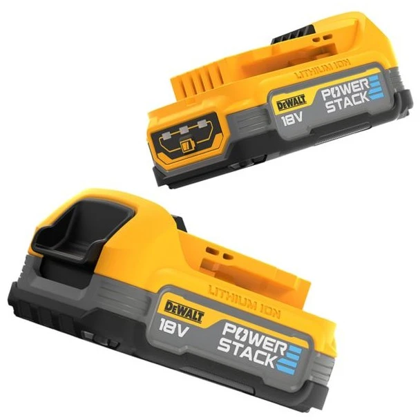 DeWalt 2 baterijų komplektas PowerStack 18V Li-Ion 1,7Ah DeWALT [DCBP034E2-XJ]