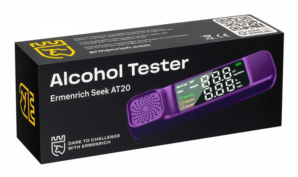 Alkotesteris Ermenrich Seek AT20 alkoholio matuoklis