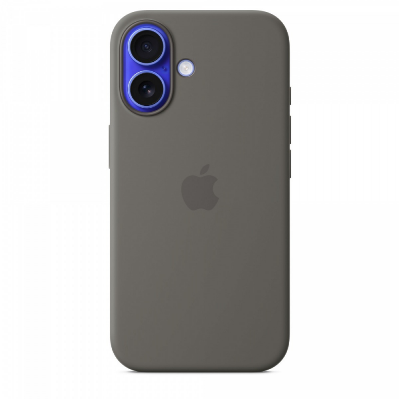 Apple iPhone 16 Silikoninis dėklas with MagSafe - Stone Gray