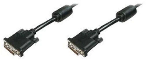 Assmann Electronic DIGITUS VGA laidinis kabelis DVI 5m Dual Link 2Ferrit Cores K8 bulk 24+1 AWG28 max. 2560x1600