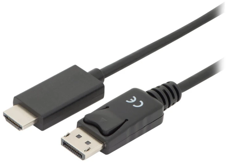 Assmann Electronic DIGITUS DisplayPort Adapteris Cable DP - HDMI Type A St / St 1,0m w / War. DP 1.2 HDMI 2.0 4K / 60Hz CE juodas