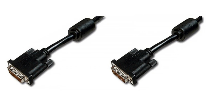 Assmann Electronic ASSMANN VGA laidinis kabelis DVI 2m Dual Link 2Ferrit Cores K8 masinis 24+1