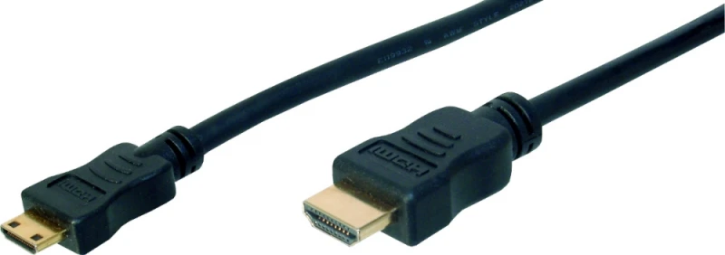 Assmann Electronic ASSMANN HDMI High Speed jungties kabelis tipas C - tipas A M M 2.0m Ultra HD 24p auksinis bl