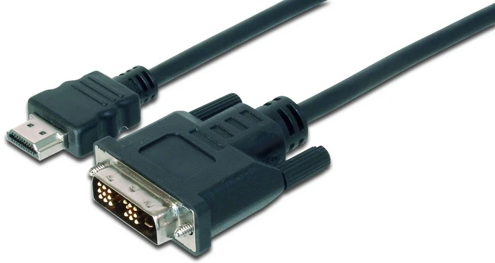Assmann Electronic DIGITUS HDMI į DVI-D 18+1 laidas 2m juodas bulk St/St