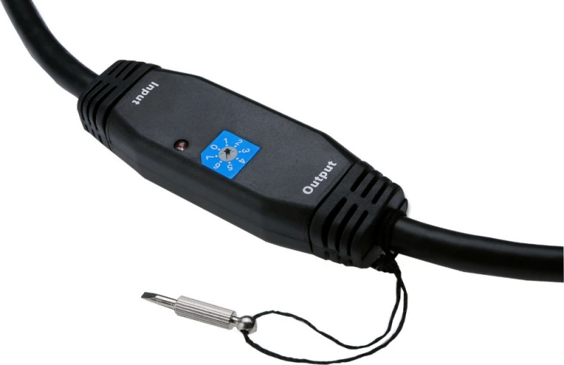 Assmann Electronic DIGITUS HDMI laidas 2xHDMI Type-A kištukas 19Pol AWG26 HDMI didelės spartos su stiprintuvu 30m.