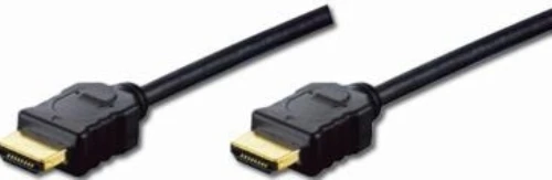 Assmann Electronic DIGITUS HDMI laidas High Speed su Ethernet TYP A 1.4 AWG32 auksinis M/M 2xekranuotas juodas/pilkas 5.0m
