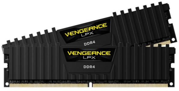 RAM CORSAIR DDR4 2666MHz 32GB Kit 2x16GB Vengeance LPX Juodas Skylake 1.2V XMP2.0