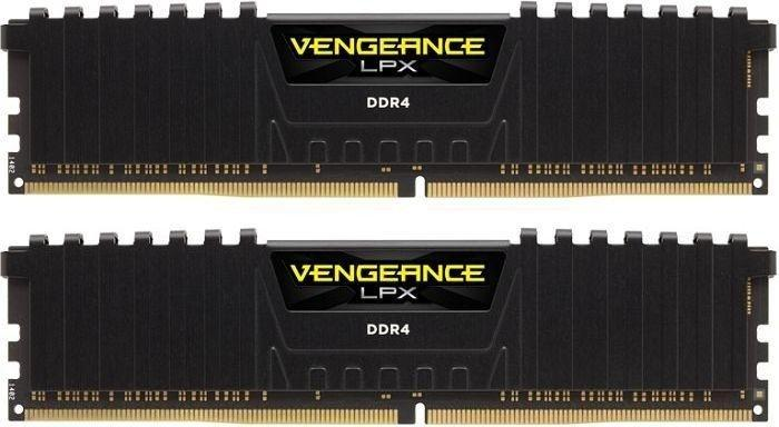 RAM CORSAIR DDR4 2666MHz 32GB Kit 2x16GB Vengeance LPX Juodas Skylake 1.2V XMP2.0