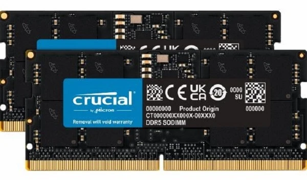 RAM Crucial 64GB [2x32GB 5600MHz DDR5 CL46 SODIMM]