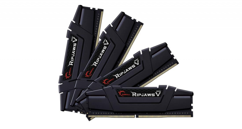 RAM G.SKILL Ripjaws V Juodas 128GB [4x32GB 3200MHz DDR4 CL16 XMP2.0 DIMM]