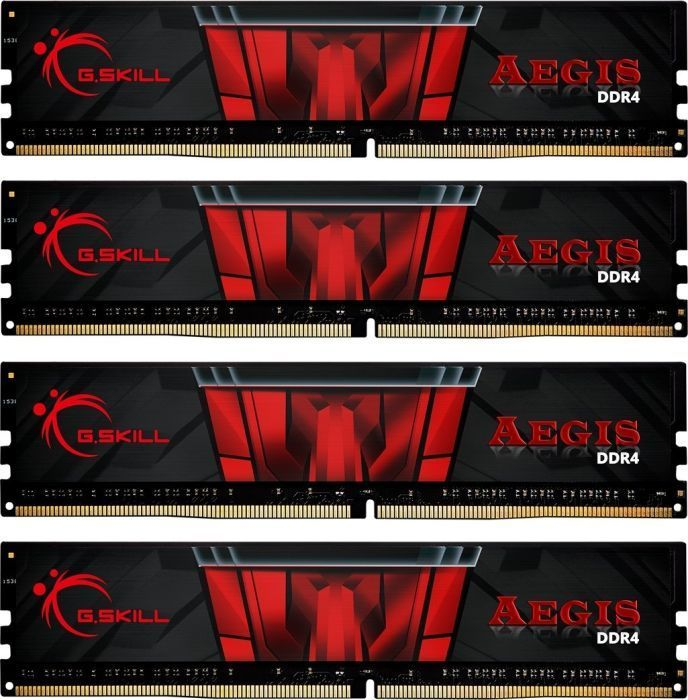 RAM G.SKILL F4-3200C16Q-32GIS G.Skill Aegis DDR4 32GB (4x8GB) 3200MHz CL16 1.35V XMP 2.0