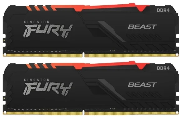 RAM KINGSTON 16GB 3600MT/S DDR4 CL17 DIMM (KIT OF 2) FURY BEAST RGB_