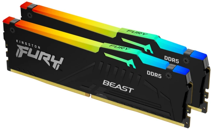 RAM Kingston 64GB 6000MT/s DDR5 CL30 DIMM (2 vnt. rinkinys) FURY Beast RGB EXPO