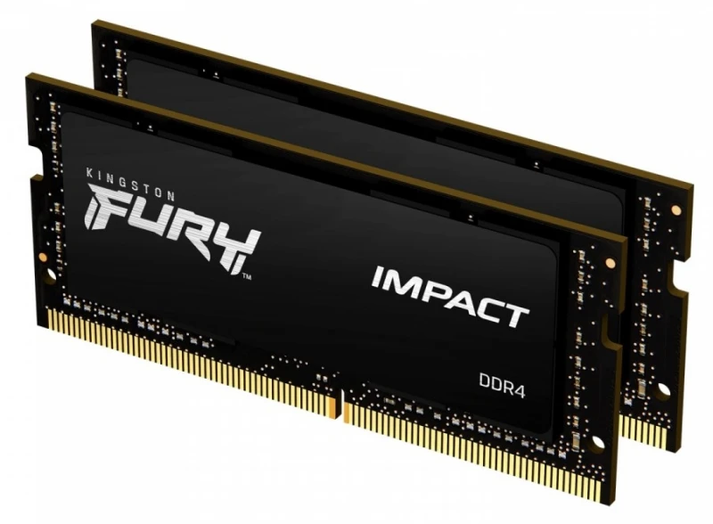 Nešiojamo kompiuterio atmintis HyperX Kingstonas | Fury Impact | 2x8 GB | SODIMM | 3200 MHz | Užrašų knygelė | Registracijos Nr. | ECC Nr