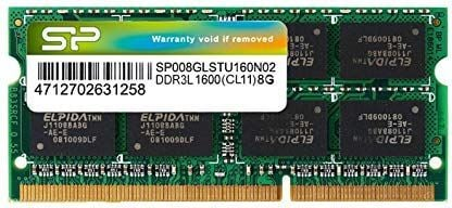 Nešiojamo kompiuterio atmintis Silicon Power DDR3 8GB 1600MHz CL11 SO-DIMM 1.35V Low Voltage
