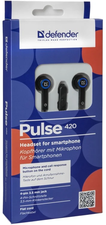 Ausinės Defender Pulse 420 mėlyna