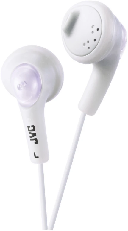 Į ausis įkišamos Ausinės JVC HA-F160WEP "Bass boosting" technologija, "Gumy", baltos