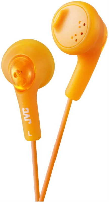 Į ausis įkišamos Ausinės JVC HA-F160DEP "Bass boosting" technologija, "Gumy", oranžinės