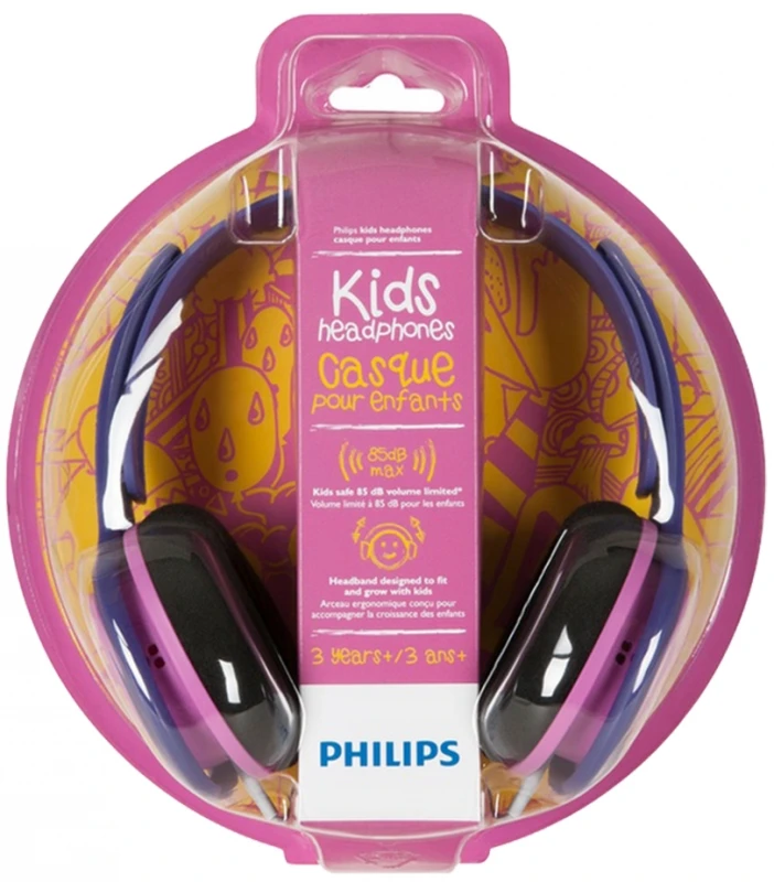 Vaikiškos ausinės Philips SHK2000PK/00 Rožinės ir violetinės