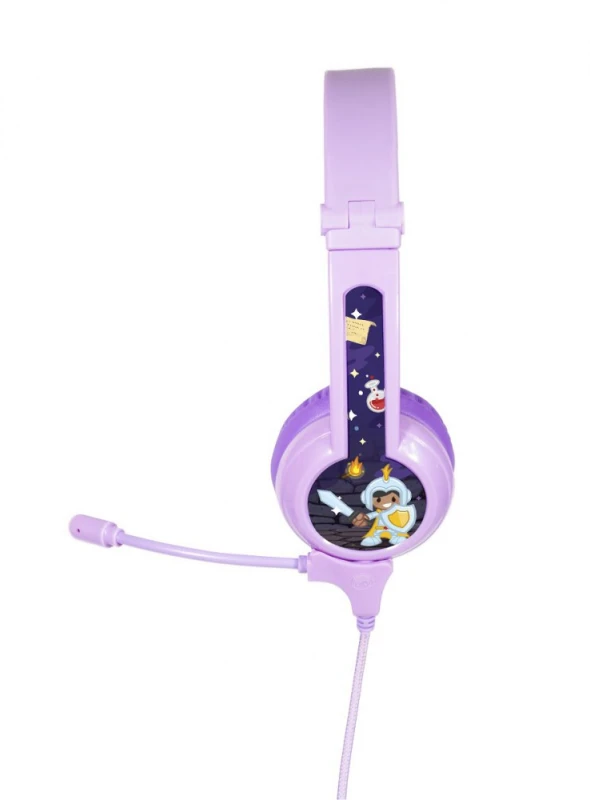 Buddyphones Ausinės žaidimams vaikams 3+, 85dB Galaxy violetinė