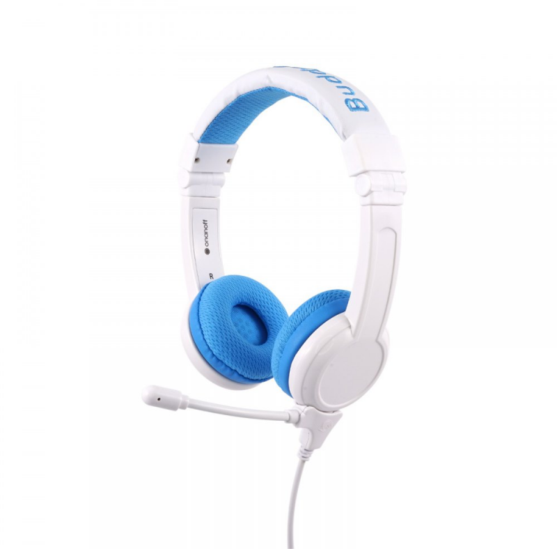 Buddyphones Ausinės vaikams 3+ 85dB su mikrofonu School+ mėlyna