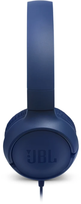 Lengvos ir patogios Ausinės JBL Tune 500 Pure Bass sound su mikrofonu mėlynos