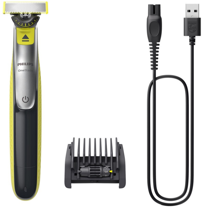 Barzdaskutė Philips Oneblade QP2734/23, 360 blade, 5-in-1 comb (1,2,3,4,5 mm), 60 min. veikimo laikas/ 4 h. įkrovimas
