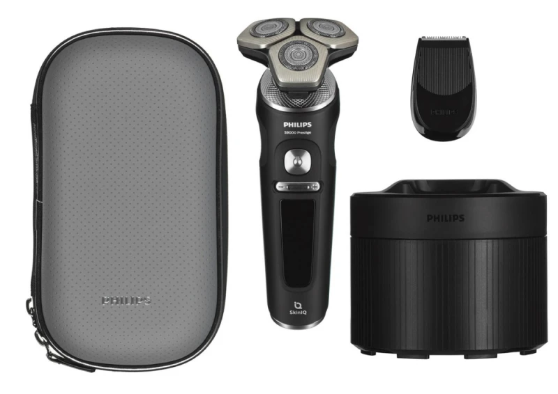 Barzdaskutė Philips Shaver S9000 Prestige SP9840/32 men's shaver Rotation shaver Trimmer Pilkas