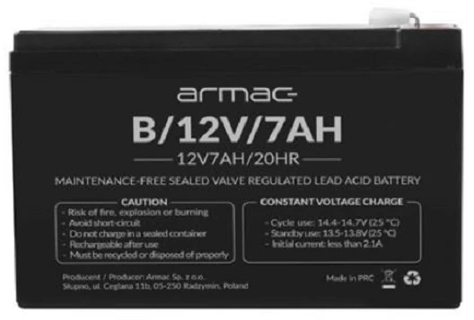 ARMAC B/12V/7AH BATTERY 12V/7Ah