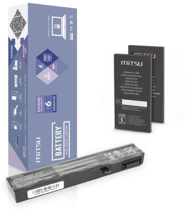 Nešiojamo kompiuterio akumuliatorius Mitsu MSI GP62M 7RD GP62M 7RDX GV62