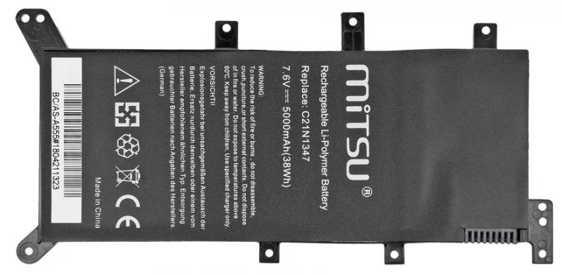 „Mitsu do Asus A555 F555 K555“ 5000 mAh (38 Wh) – 7,4–7,6 volto