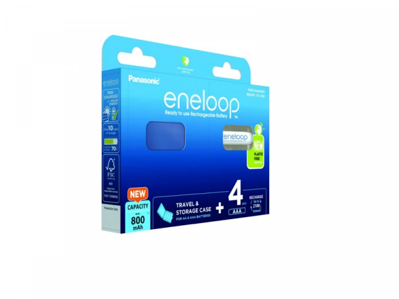 Panasonic Eneloop AAA baterijos pakuotėje