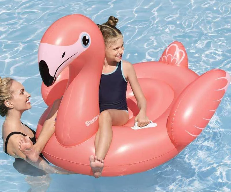 Pripučiamas plaustas Bestway Flamingo, 41525, 138 cm x 107cm