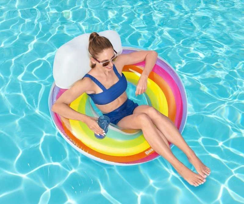 Plaukimo ratas Bestway Rainbow Dreams, Ø 107 cm