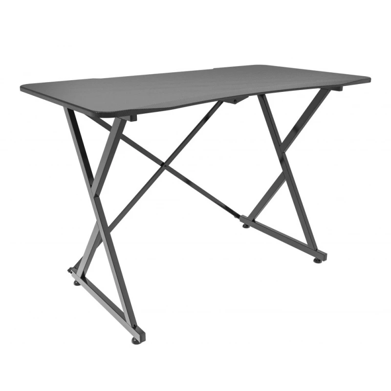 Žaidimų stalas Techly Gaming Desk for PC with Angular Ergonomic Edge, Juodas