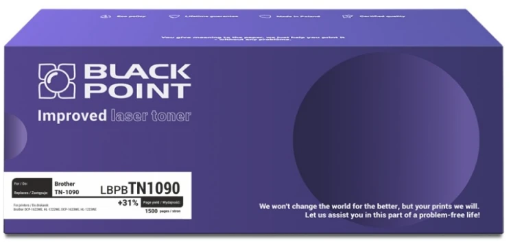 Black Point Juodas Point Toneris Juodas Point LBPBTN1090 Juodas pakeitimas TN- 1090 (BLBT1090BCBW)