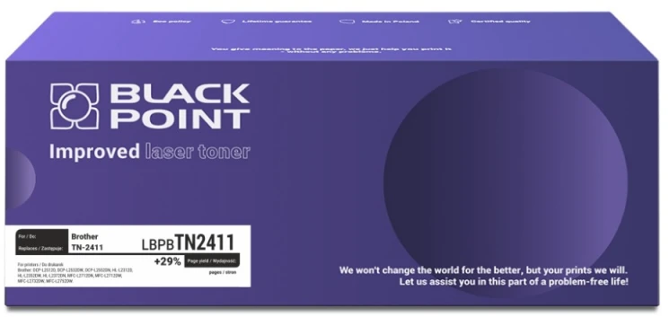 Black Point Juodas Point Toneris Juodas Point LBPBTN2411 Juodas Zamiennik TN-2411 (BLB2411BCBW)